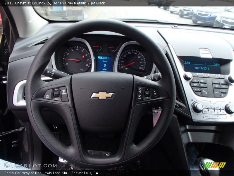 Ashen Gray Metallic / Jet Black 2013 Chevrolet Equinox LS