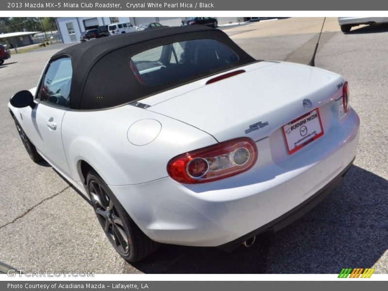 Crystal White Pearl Mica / Black 2013 Mazda MX-5 Miata Club Roadster