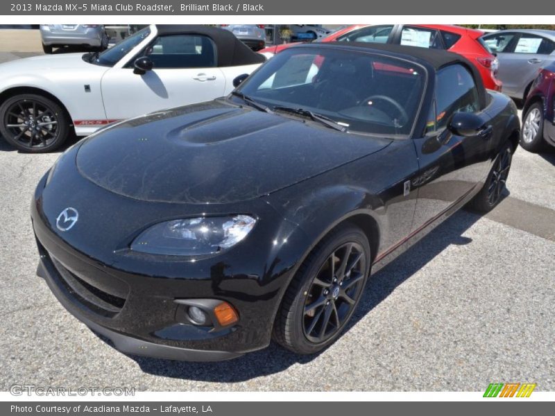 Brilliant Black / Black 2013 Mazda MX-5 Miata Club Roadster