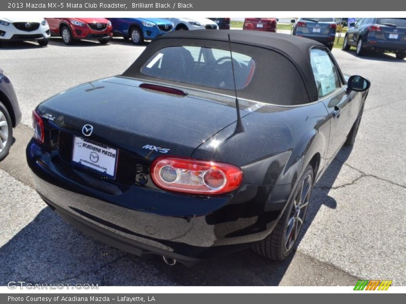 Brilliant Black / Black 2013 Mazda MX-5 Miata Club Roadster