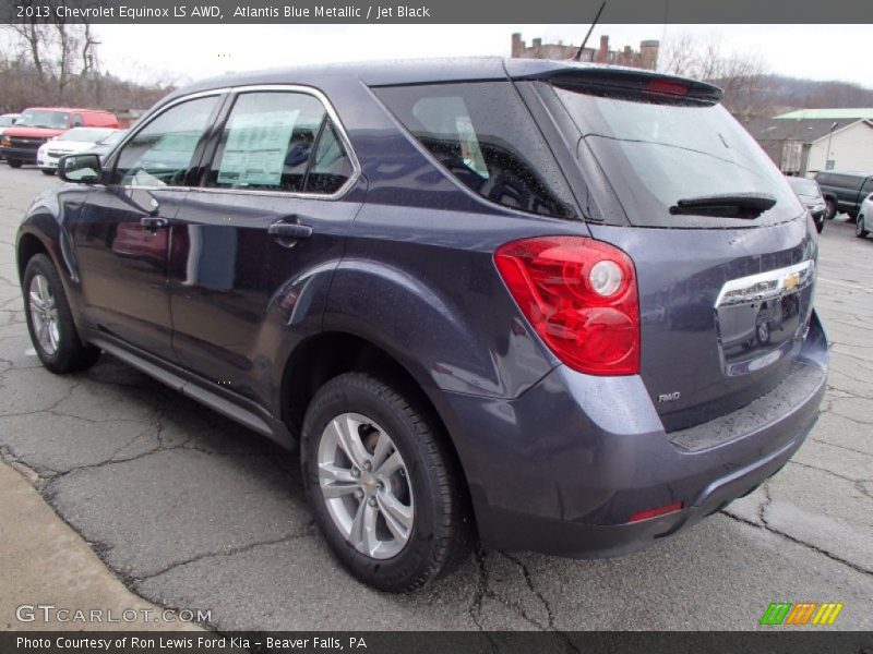 Atlantis Blue Metallic / Jet Black 2013 Chevrolet Equinox LS AWD