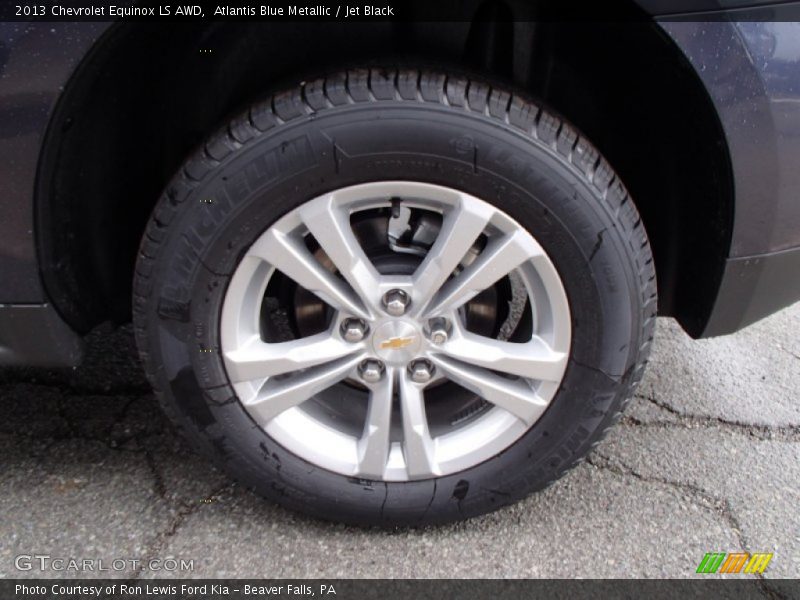 Atlantis Blue Metallic / Jet Black 2013 Chevrolet Equinox LS AWD