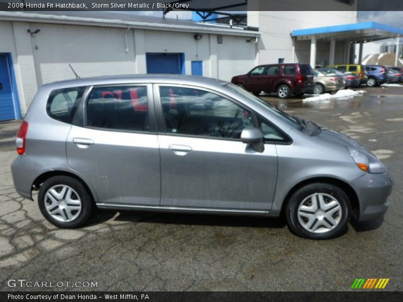 Storm Silver Metallic / Black/Grey 2008 Honda Fit Hatchback