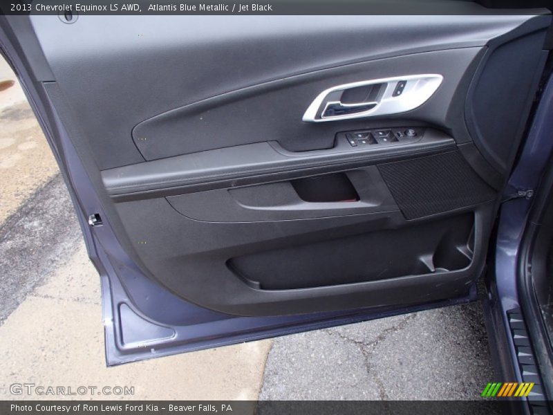 Atlantis Blue Metallic / Jet Black 2013 Chevrolet Equinox LS AWD