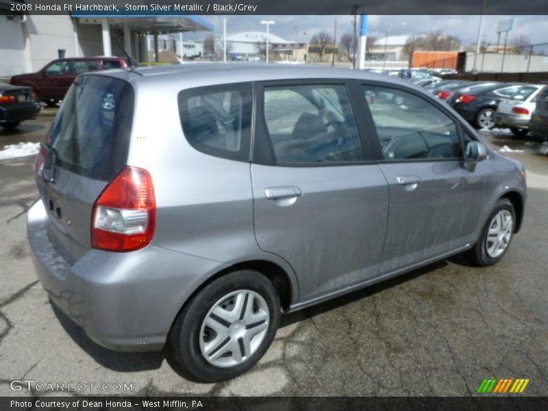 Storm Silver Metallic / Black/Grey 2008 Honda Fit Hatchback