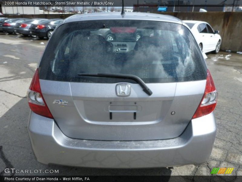 Storm Silver Metallic / Black/Grey 2008 Honda Fit Hatchback