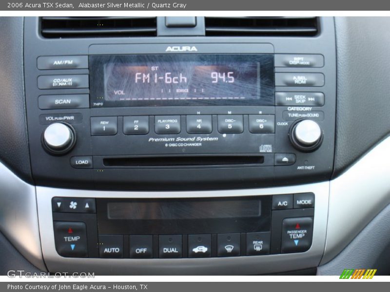 Alabaster Silver Metallic / Quartz Gray 2006 Acura TSX Sedan