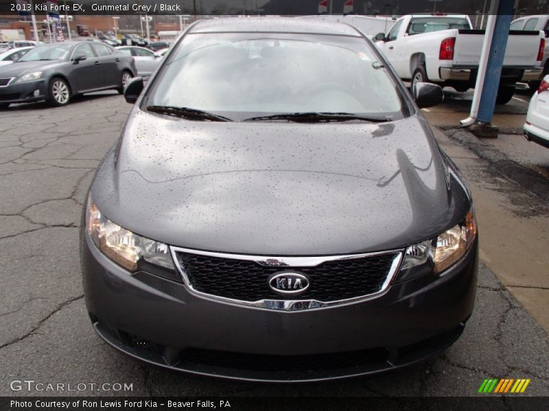 Gunmetal Grey / Black 2013 Kia Forte EX