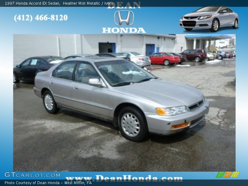 Heather Mist Metallic / Ivory 1997 Honda Accord EX Sedan