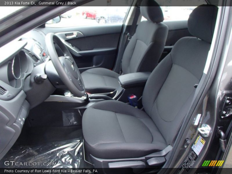 Gunmetal Grey / Black 2013 Kia Forte EX