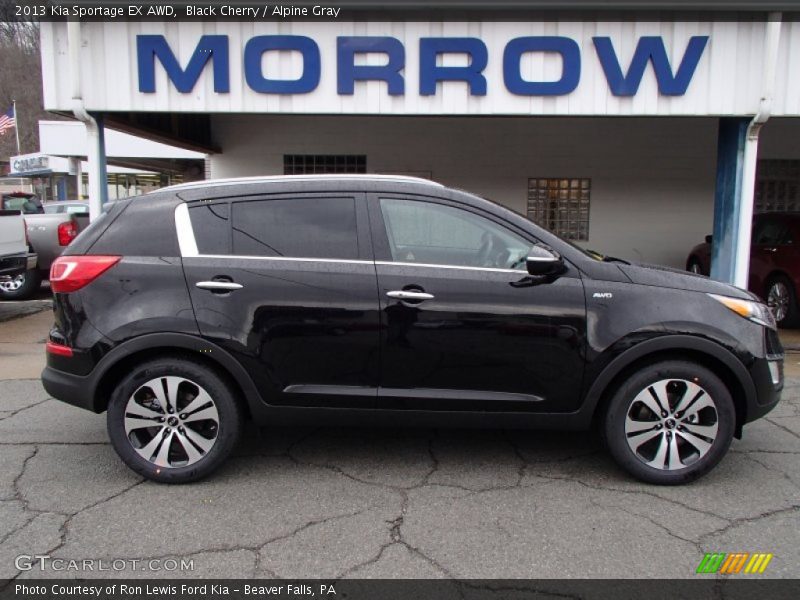 Black Cherry / Alpine Gray 2013 Kia Sportage EX AWD