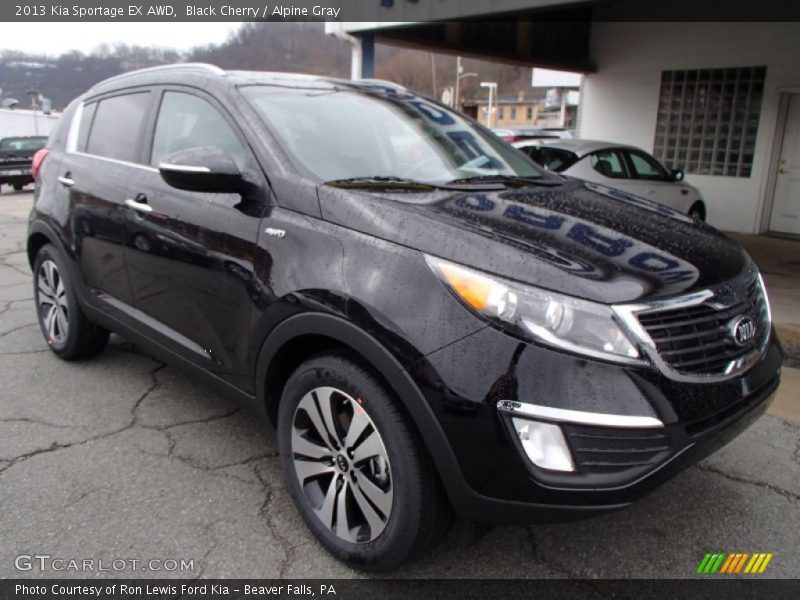 Black Cherry / Alpine Gray 2013 Kia Sportage EX AWD