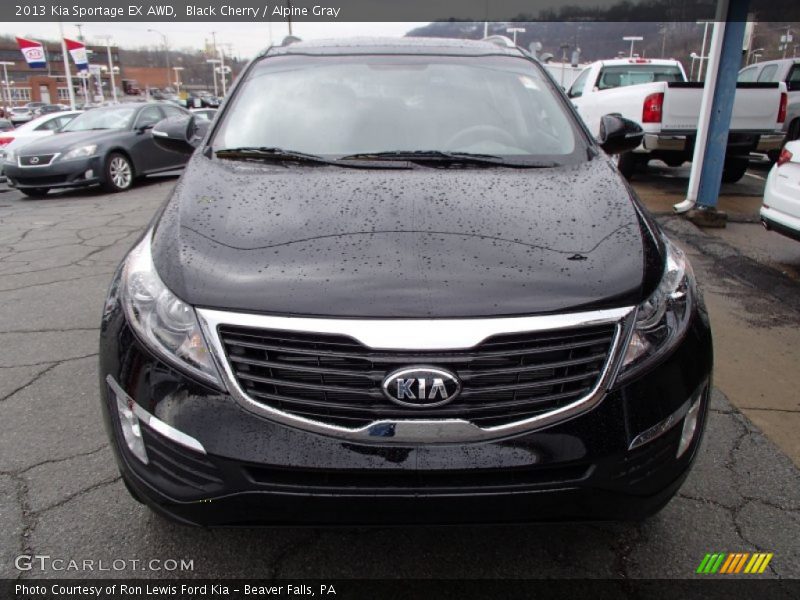 Black Cherry / Alpine Gray 2013 Kia Sportage EX AWD