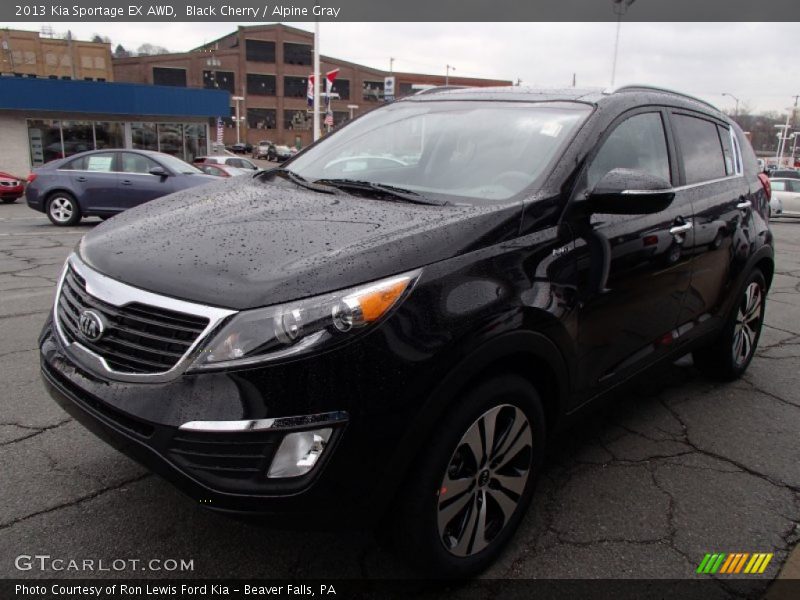Black Cherry / Alpine Gray 2013 Kia Sportage EX AWD