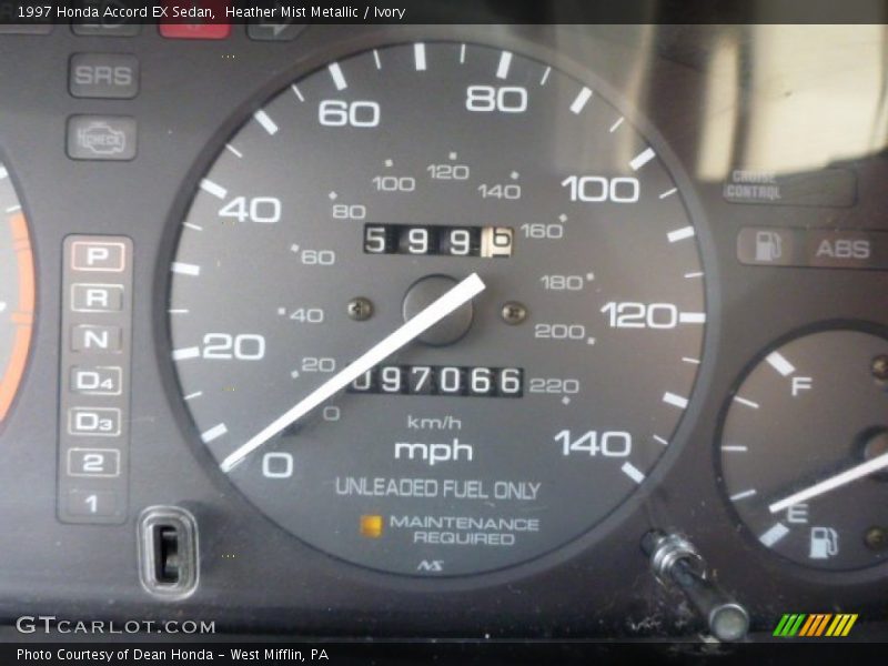 Heather Mist Metallic / Ivory 1997 Honda Accord EX Sedan