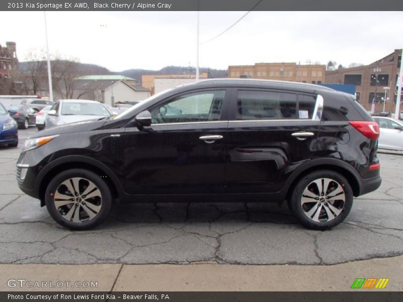 Black Cherry / Alpine Gray 2013 Kia Sportage EX AWD