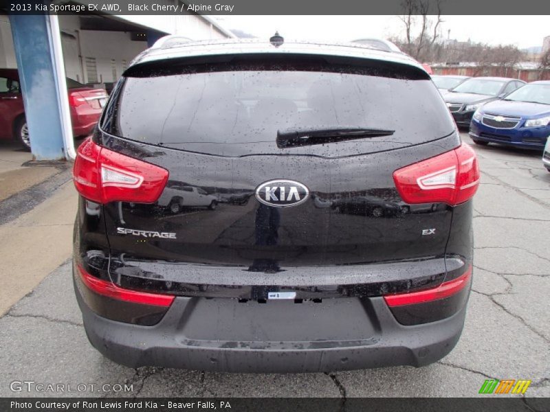 Black Cherry / Alpine Gray 2013 Kia Sportage EX AWD