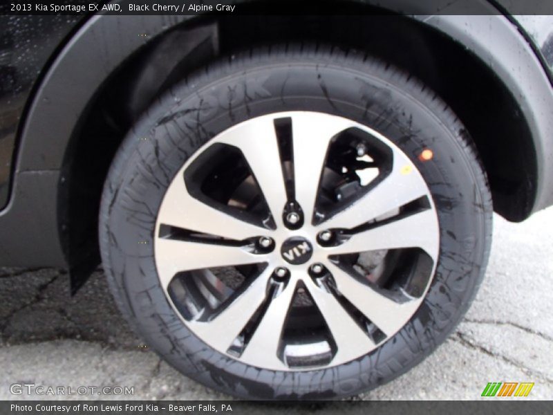 Black Cherry / Alpine Gray 2013 Kia Sportage EX AWD