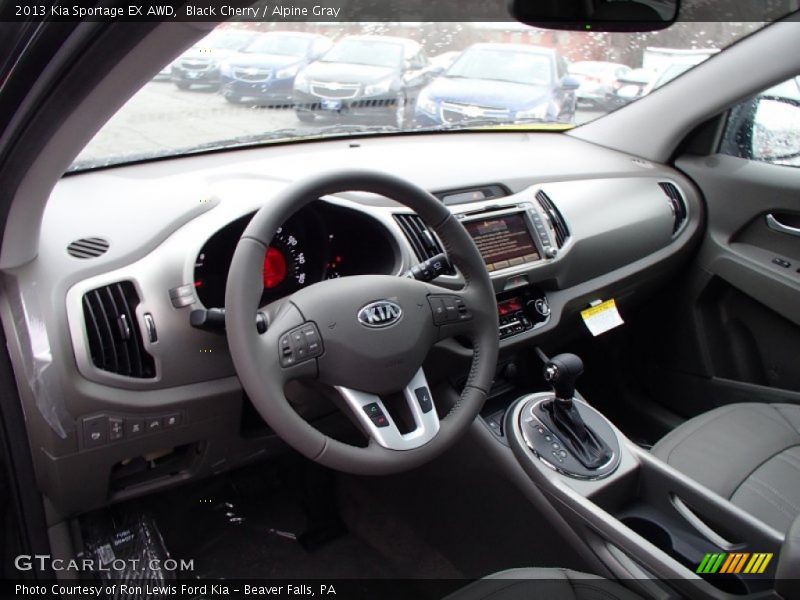Black Cherry / Alpine Gray 2013 Kia Sportage EX AWD
