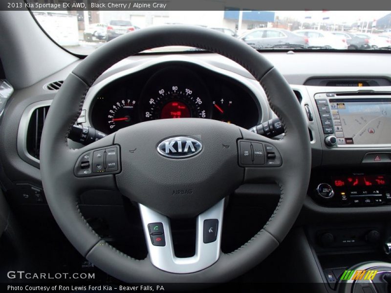 Black Cherry / Alpine Gray 2013 Kia Sportage EX AWD
