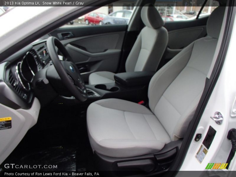 Snow White Pearl / Gray 2013 Kia Optima LX