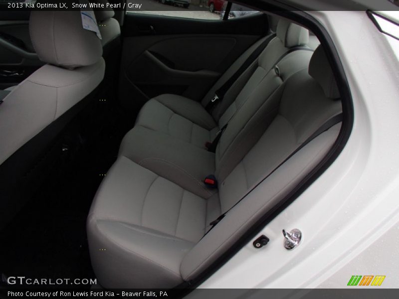 Snow White Pearl / Gray 2013 Kia Optima LX