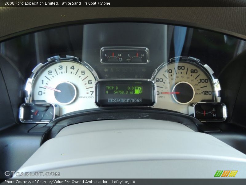 White Sand Tri Coat / Stone 2008 Ford Expedition Limited