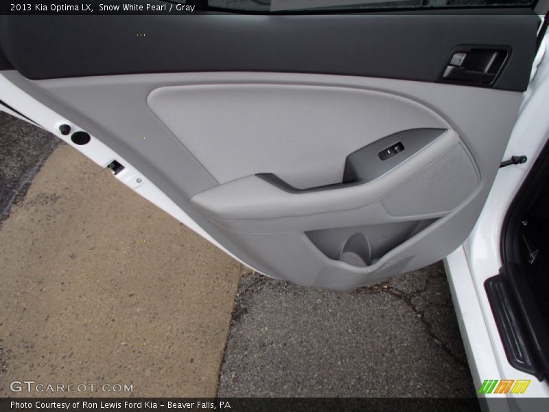 Snow White Pearl / Gray 2013 Kia Optima LX