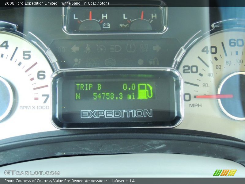 White Sand Tri Coat / Stone 2008 Ford Expedition Limited