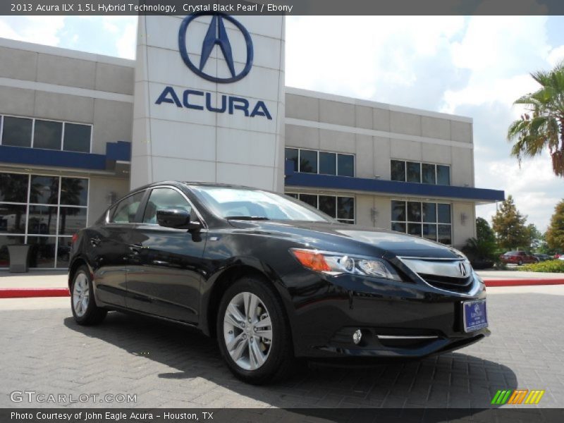 Crystal Black Pearl / Ebony 2013 Acura ILX 1.5L Hybrid Technology