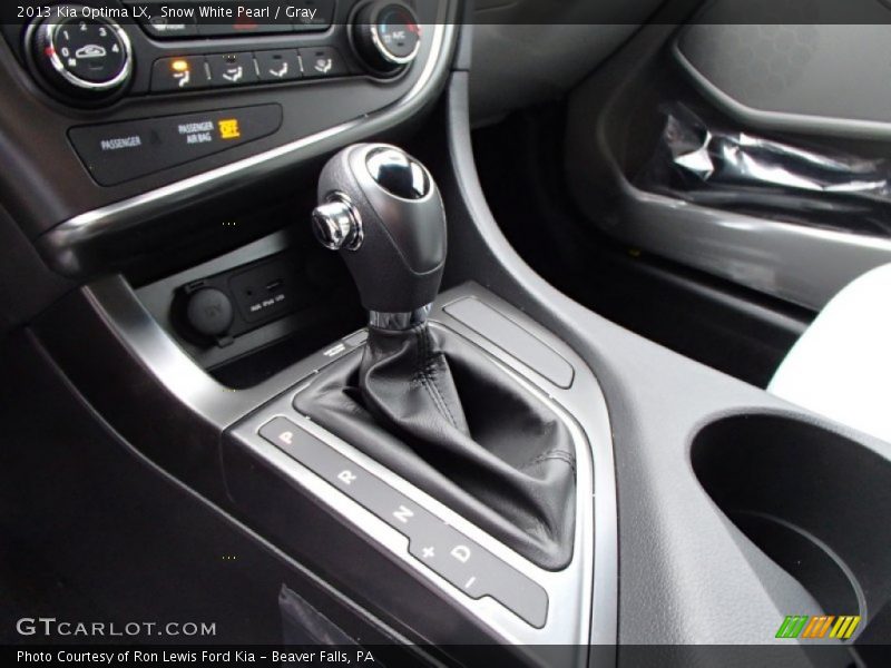 Snow White Pearl / Gray 2013 Kia Optima LX