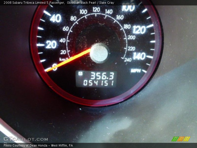 Obsidian Black Pearl / Slate Gray 2008 Subaru Tribeca Limited 5 Passenger