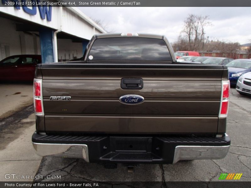 Stone Green Metallic / Camel/Tan 2009 Ford F150 Lariat SuperCrew 4x4