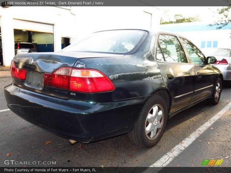 Dark Emerald Pearl / Ivory 1998 Honda Accord EX Sedan