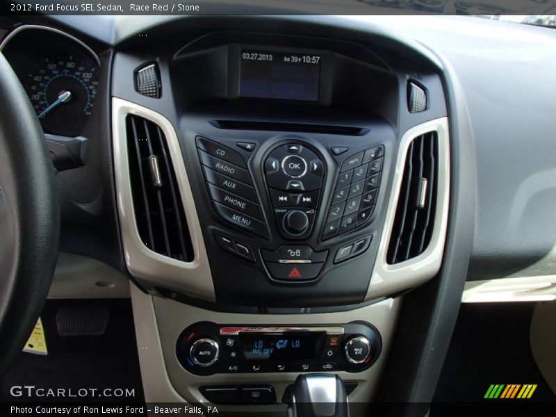 Controls of 2012 Focus SEL Sedan