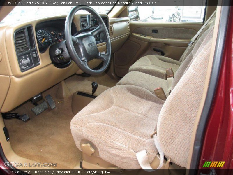  1999 Sierra 2500 SLE Regular Cab 4x4 Medium Oak Interior