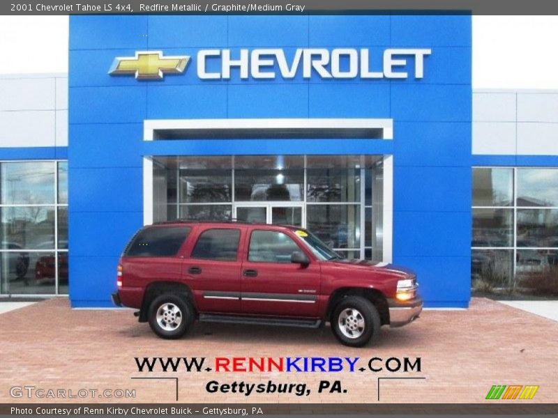 Redfire Metallic / Graphite/Medium Gray 2001 Chevrolet Tahoe LS 4x4
