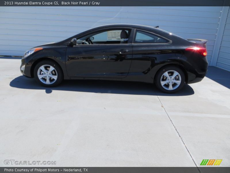 Black Noir Pearl / Gray 2013 Hyundai Elantra Coupe GS