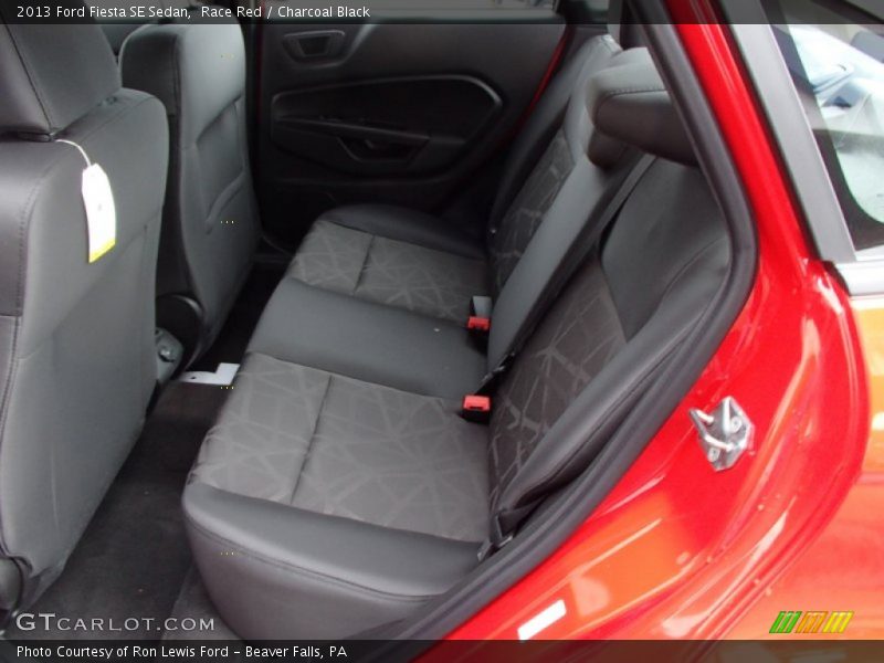 Rear Seat of 2013 Fiesta SE Sedan