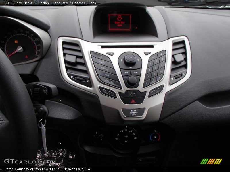 Controls of 2013 Fiesta SE Sedan