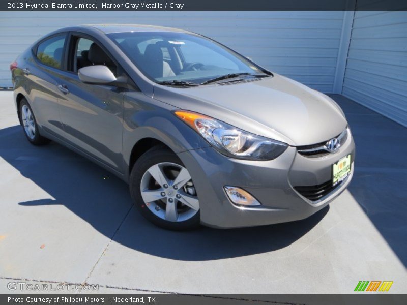 Harbor Gray Metallic / Gray 2013 Hyundai Elantra Limited