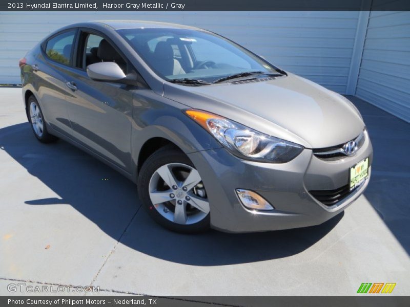 Harbor Gray Metallic / Gray 2013 Hyundai Elantra Limited