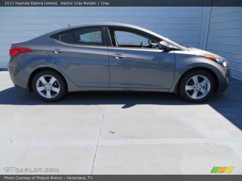 Harbor Gray Metallic / Gray 2013 Hyundai Elantra Limited