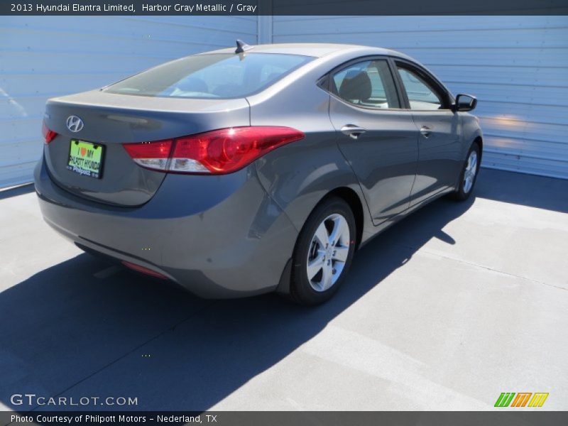 Harbor Gray Metallic / Gray 2013 Hyundai Elantra Limited
