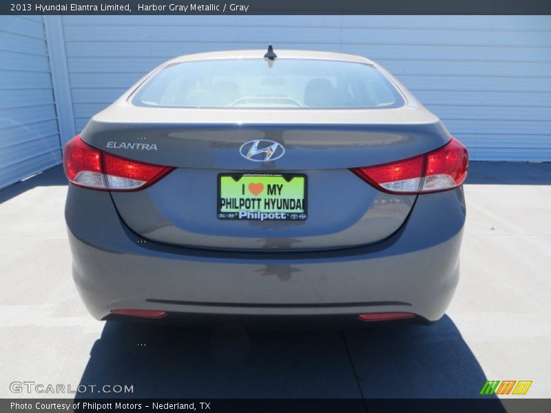 Harbor Gray Metallic / Gray 2013 Hyundai Elantra Limited