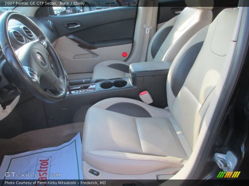 Front Seat of 2007 G6 GTP Sedan