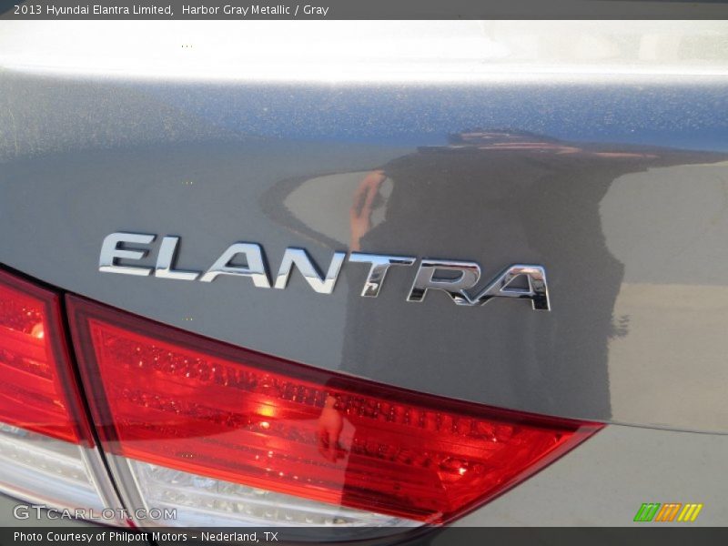 Harbor Gray Metallic / Gray 2013 Hyundai Elantra Limited