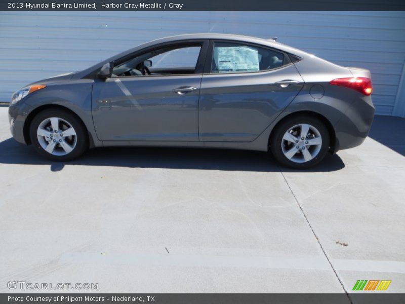 Harbor Gray Metallic / Gray 2013 Hyundai Elantra Limited
