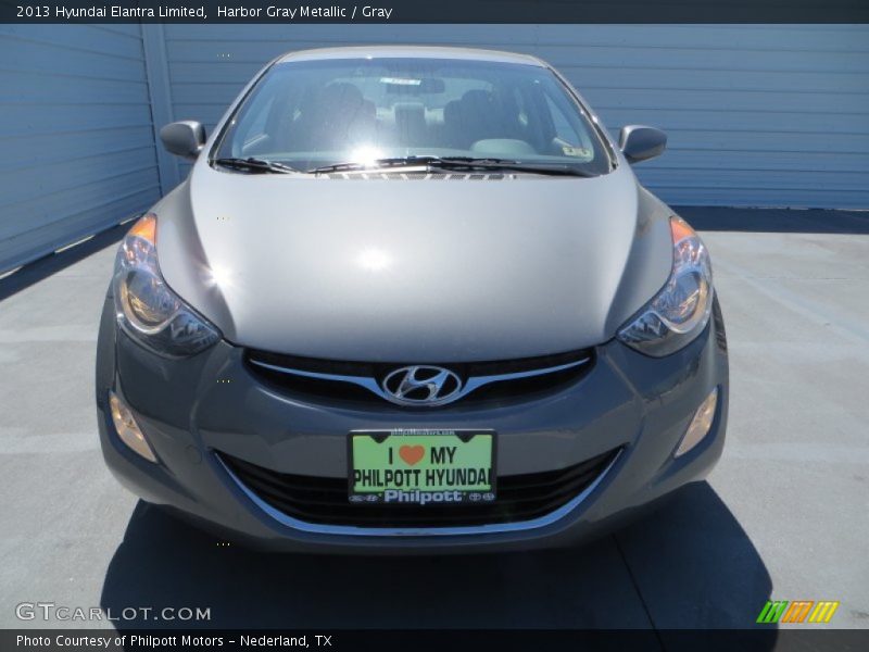 Harbor Gray Metallic / Gray 2013 Hyundai Elantra Limited