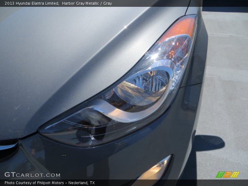 Harbor Gray Metallic / Gray 2013 Hyundai Elantra Limited